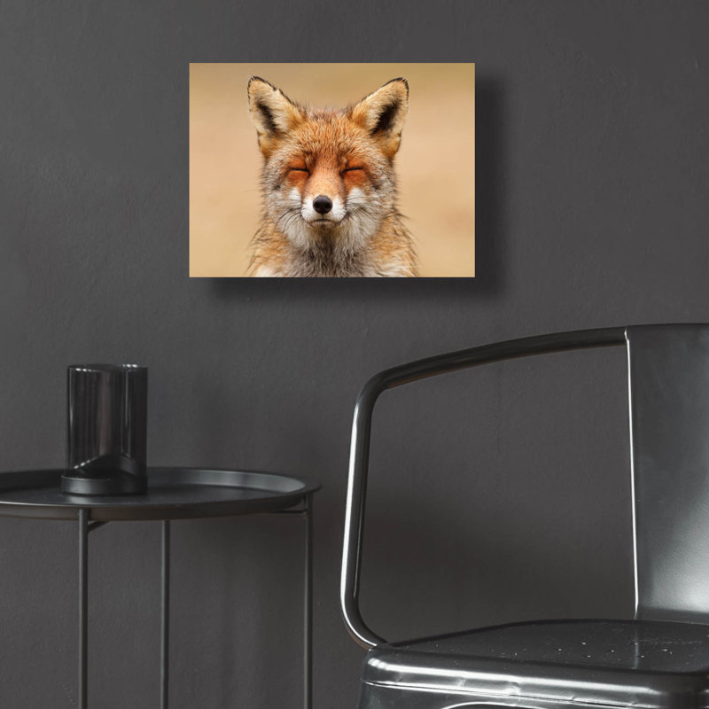 «Zen Fox Red Portrait» par Roeselien Raimond, H 12 po x l 16 po x P 0,13 po