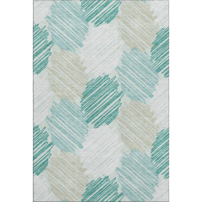 Premium Machine Washable Lonon AMF1942 Geometric Rug