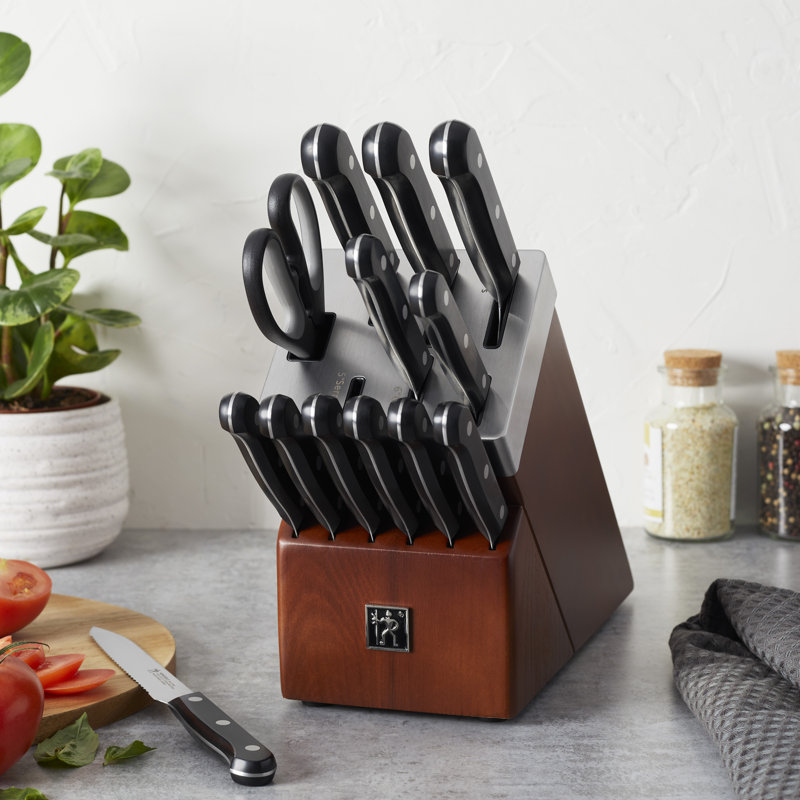 HENCKELS Solution 14-Piece Self-Sharpening Knife Block Set