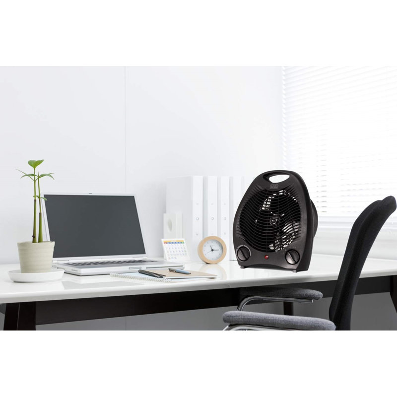 Personal Desktop 1,500 Watt Electric Fan Compact Heater, White, 5100