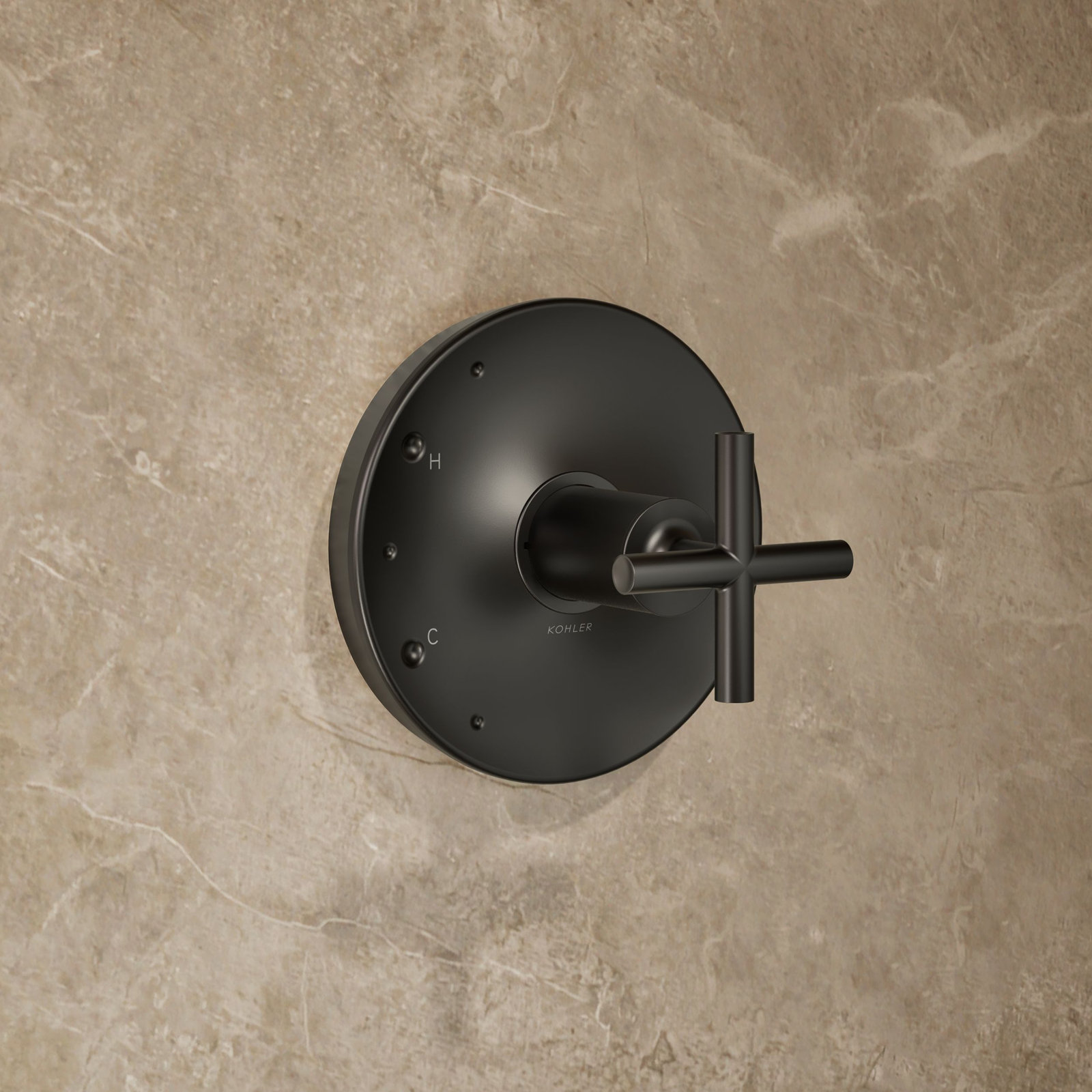 Purist Rite-Temp Shower Faucet, Matte Black