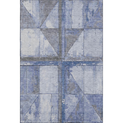 Premium Machine Washable Medena AMF1876 Geometric Rug