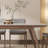 Light-walnut Rectangular Sintered Stone + Solid Wood Dining Table-1612855663