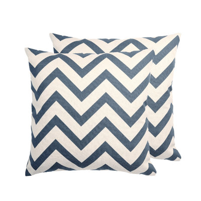 Los Angeles Chevron Cotton Pillow Cover