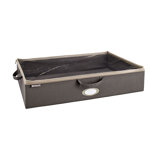 Grey Under Bed Fabric Storage Bin