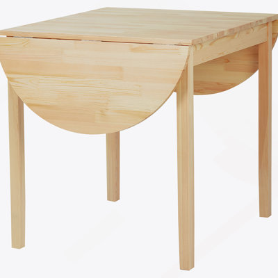 55" Solid Wood Kitchen Table, Drop Leaf Tables For Small Spaces