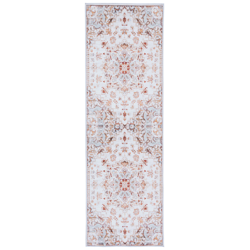 Tapis oriental beige / gris Sonia, Tapis de couloir 2 pi 6 po x 14 pi