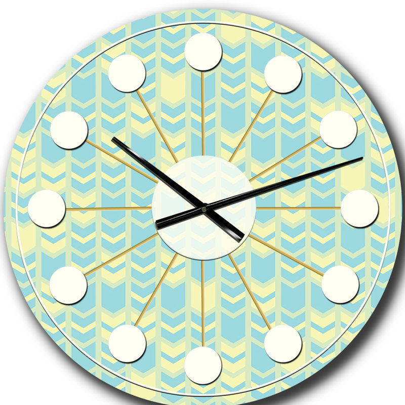 Horloge murale rétro Mid-Century, Grand