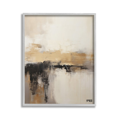 "Neutral Contemporary Horizon" par RB sur toile