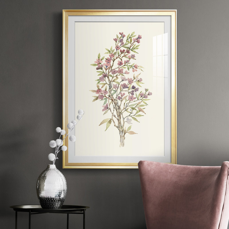 Étude de brindille I - reproduction de cadre photo, Or, H 36,5 po x l 26,5 po x P 1 po