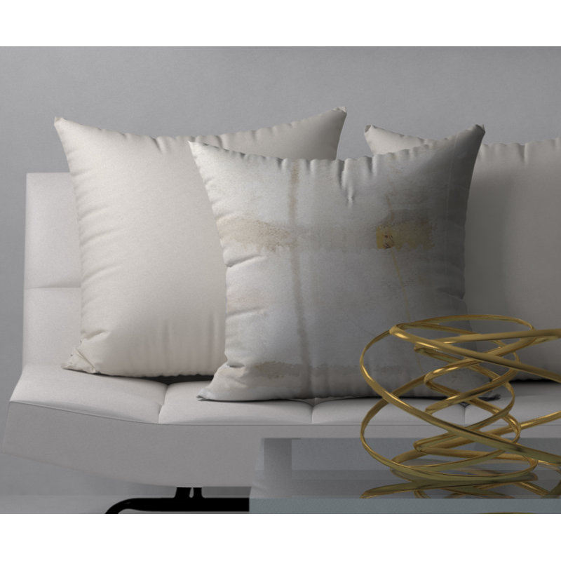 Abstract Throw Pillow, 18" H x 18" W