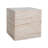 Outdoor/Indoor Square Travertine Lightweight Concrete Side Table