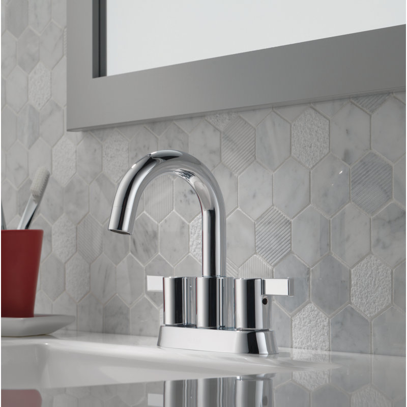 Two Handle Centerset Lavatory In Chrome