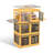 3Pcs Foldable Storage Bins with Lid 4 Doors Collapsible Stackable Closet Organizer Containers with Lock 4Pcs Wheels-267143927-267143921