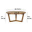 Table basse ronde en bois de manguier 30 pouces Nina
