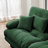 3-Seater Sectional Sofa Modular Deep Seat Sofa Couch , Chenille Sofa Soft Comfy Upholstered Furniture For Living Room, Apartment, Studio, Office,Chenille,Green-1121770440