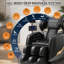 Fauteuil de massage complet et inclinable, fauteuils de massage Zero Gravity, 10 rouleaux fixes, coussins gonflables, chauffage, massage des pieds, modes automatiques, haut-parleur Bluetooth et écran tactile pour la maison et le bureau