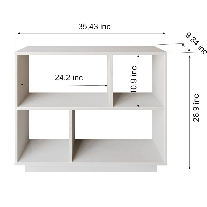 Adel 35'' tall End Table and Side Table, White