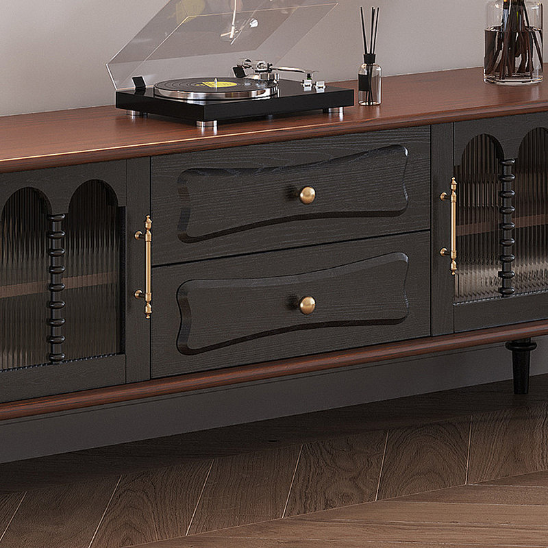 Meuble télé de luxe rétro français, 78.74"
