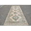 Tapis de couloir turc antique fait à la main en beige pour couloirs et couloirs - Design traditionnel anatolien