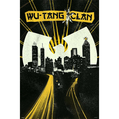  Officiellement sous licence du clan WU Tang - City Commute, affiche d'art régulière - 24 x 36 po - reproduction décorative - papier affiche - prêt à encadrer