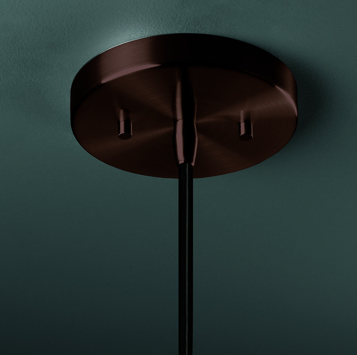 Logan Dimmable Cone Single Light Pendant, Gloss Black/Matte White, Dark Bronze, Incandescent (Not Included)
