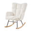 Fauteuil berçant et oscillant rembourré avec tissu-2049150132