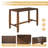 Rustic 5-Piece Acacia Wood Outdoor Bar Set with Cushions for Patio, Garden, or Poolside-1684327978