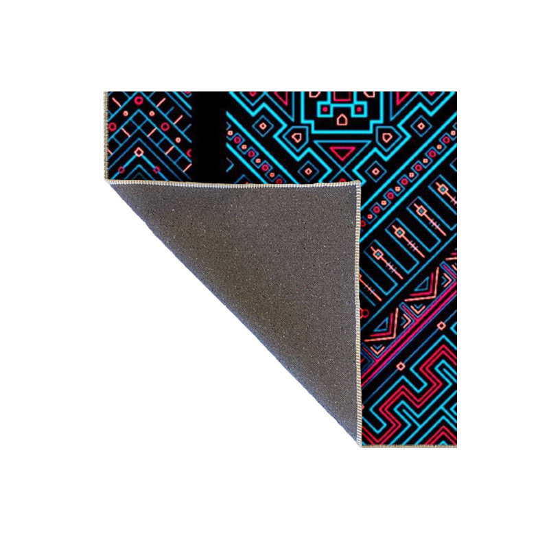 Multi Color Mixed Geometric Shape and Lines Pattern Modern Decorative Machine Washable Area Rug, Rectangle 4'7" x 6'7"