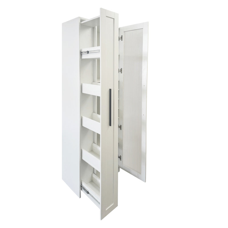 Armoire décorative avec tablette de rangement, armoire de rangement de style campagnard avec portes en verre