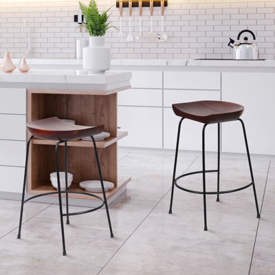 Tabouret de bar / comptoir brun Diya