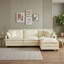Canapé modulaire en L avec repose-pieds mobile-917004014
