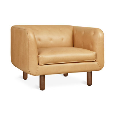 Fauteuil Beaconsfield en cuir noyer whisky