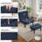  25.98'' Wide Modern Soft Upholstered Accent Chair With Adjustable Backrest And Ottoman-1566653445