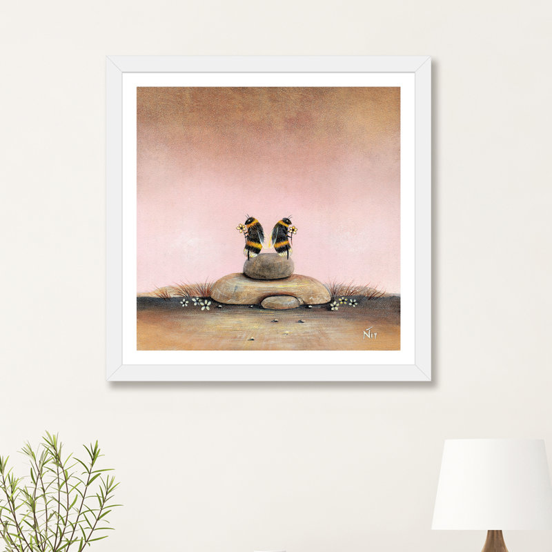 New Beginnings par Neil Thompson - reproduction d'art, H 16 po x l 16 po x p 1 po, Papier blanc, Blanc