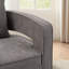 Fauteuil demi-tonneau moderne pivotant avec dossier ouvert-652721345