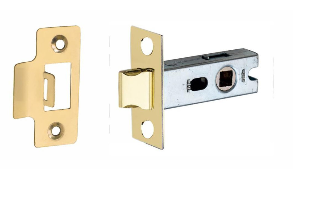 Bolt Through Tubular Latch in Chrome Finish - 64mm Body