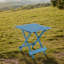 Table pliante carrée pour l'extérieur en bois massif