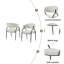 Chaises de salle à manger rembourrées avec pieds en métal (ensemble de 2)-119232332