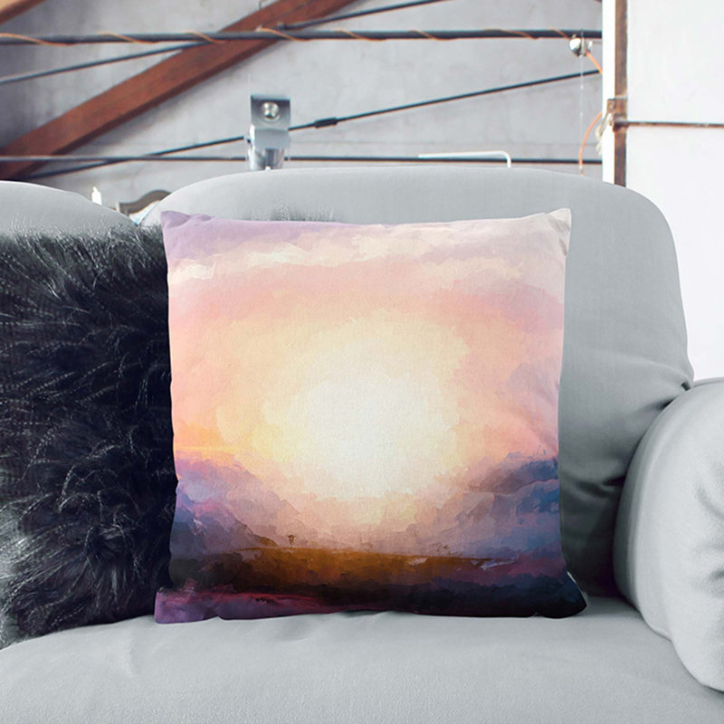 Square Cushion, 40cm H x 40cm W x 15cm D, White