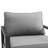 Wasserman Aluminum Outdoor Chair In Black And Dark Gray