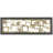 Metal Square Ribbon Geometric Home Wall Decor with Black Frame