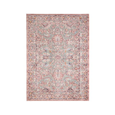 Laura Ashley Genevive Machine Washable High Low Turkish Mystic Chenille Rugs