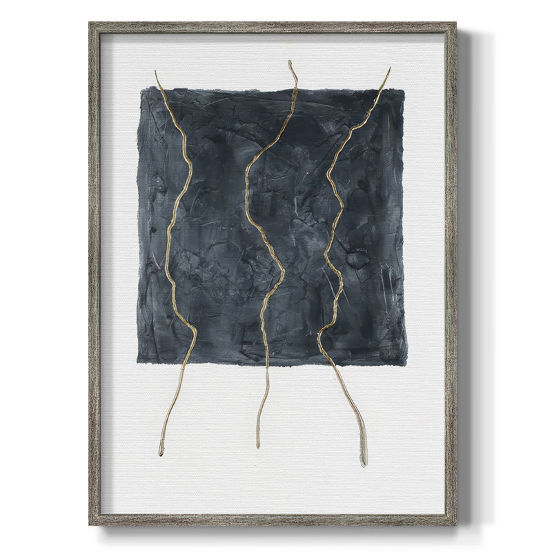 Divided Plot III Framed Print - Solid Wood, 11" H x 9" W