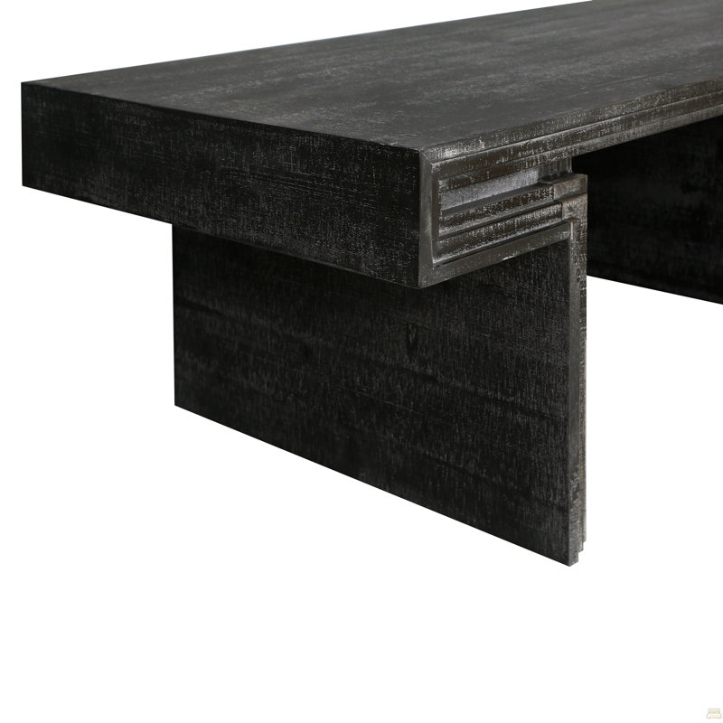 Table basse, conception rectangulaire en bois récupéré de qualité supérieure