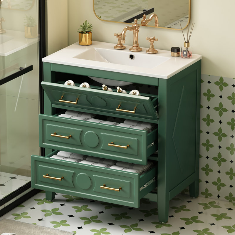 Meuble-lavabo 30 po avec lavabo en céramique