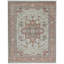 Wool Oriental Area Rug in Beige/Rust