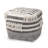 Lafayette Upholstered Cotton Blend Ottoman