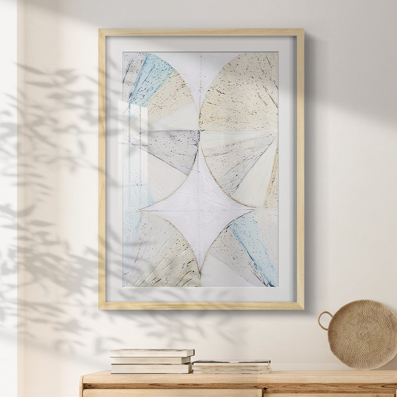 Pie Charts II -Framed Print, 25.5" H x 17.5" W, Natural