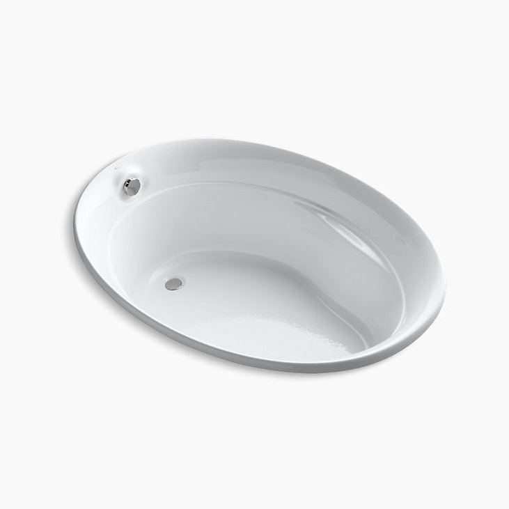 Serif 60" x 43" Soaking Bathtub, Blanc